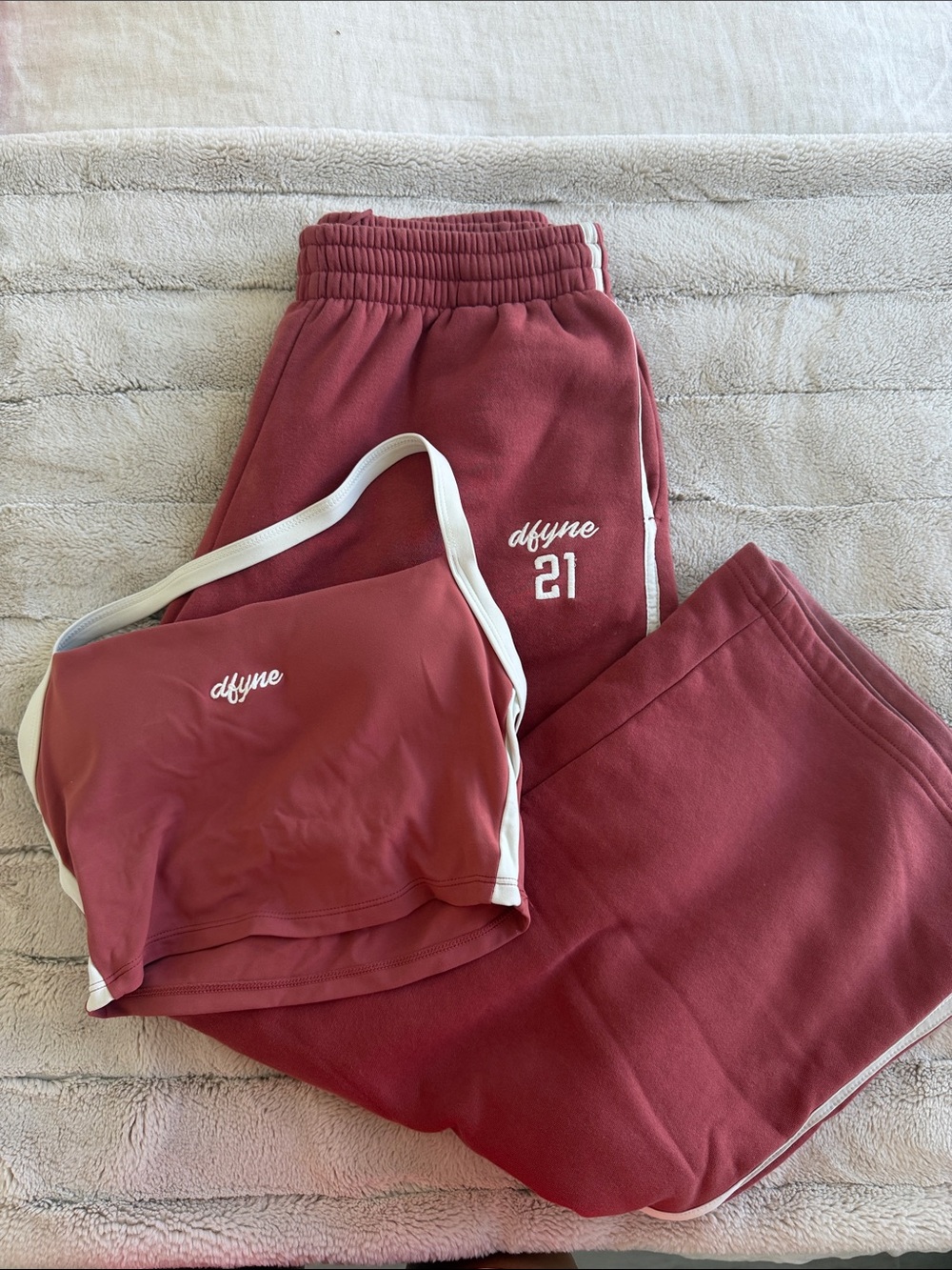 DFYNE 4th Birthday Copper Wide Leg Jogger, Shorts & Crop Top Set - Picture 6 of 7